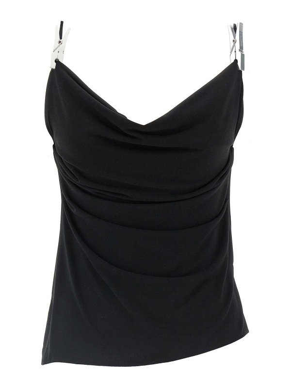COPERNI: Tops & Tank tops - Draped Washing Clip Gala Top
