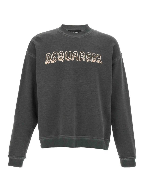 DSQUARED2: Sweatshirts & Pulls - Sweat-Shirts - Gris