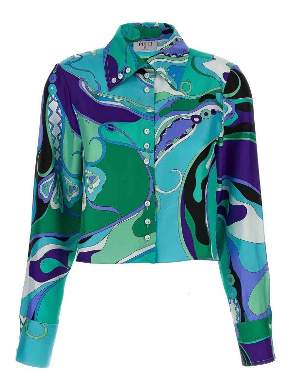 EMILIO PUCCI: camicie - Camicia stampata per orchidee