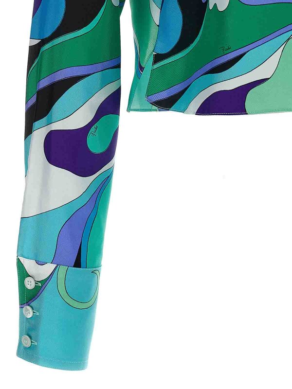 Camicia stampata per orchidee shop online: EMILIO PUCCI