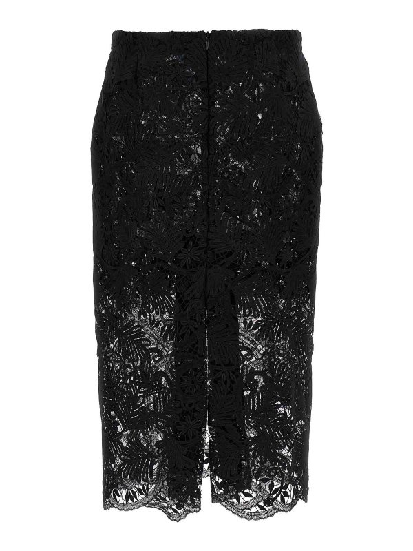 スカート ERMANNO SCERVINO SS25 Lace skirt (D462O726IFJ 95708) Ermanno Scervino Lace Skirt - Black - Women | D462O726IFJ95708