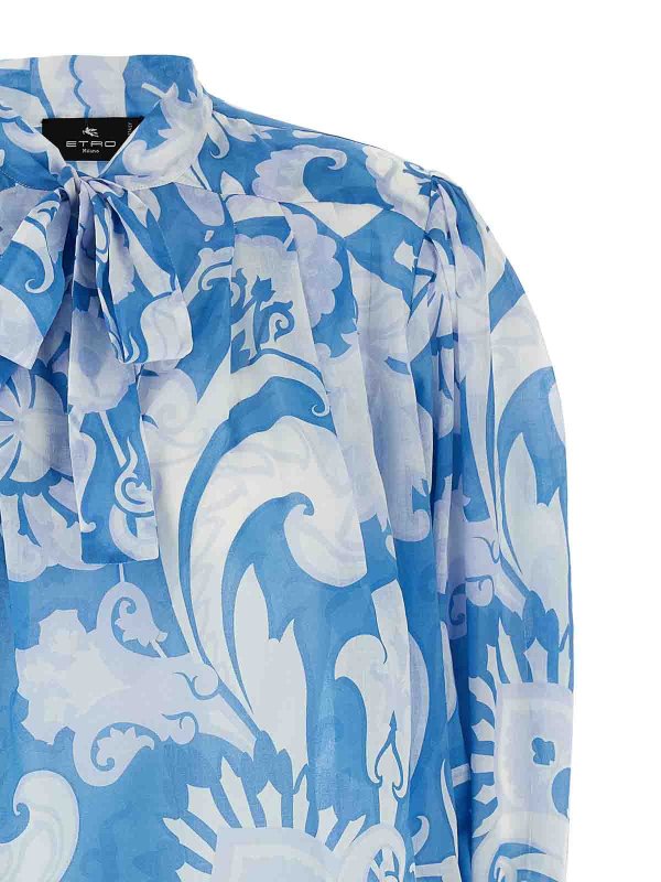 The Best Shops ETRO: Blusen - Bluse - Hellblau