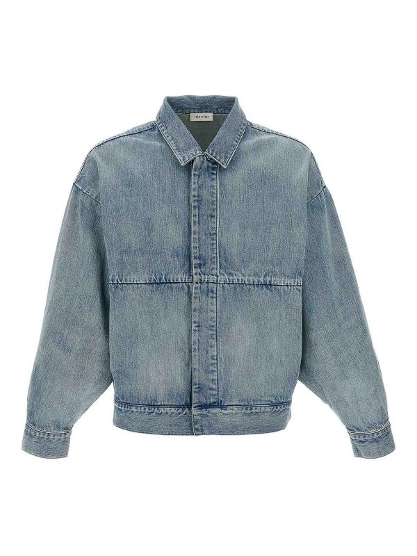 FEAR OF GOD: blazers - Denim Trucker Jacket