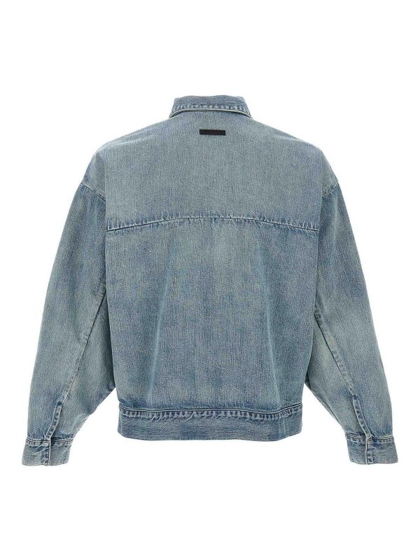 FEAR OF GOD: blazers online - Denim Trucker Jacket