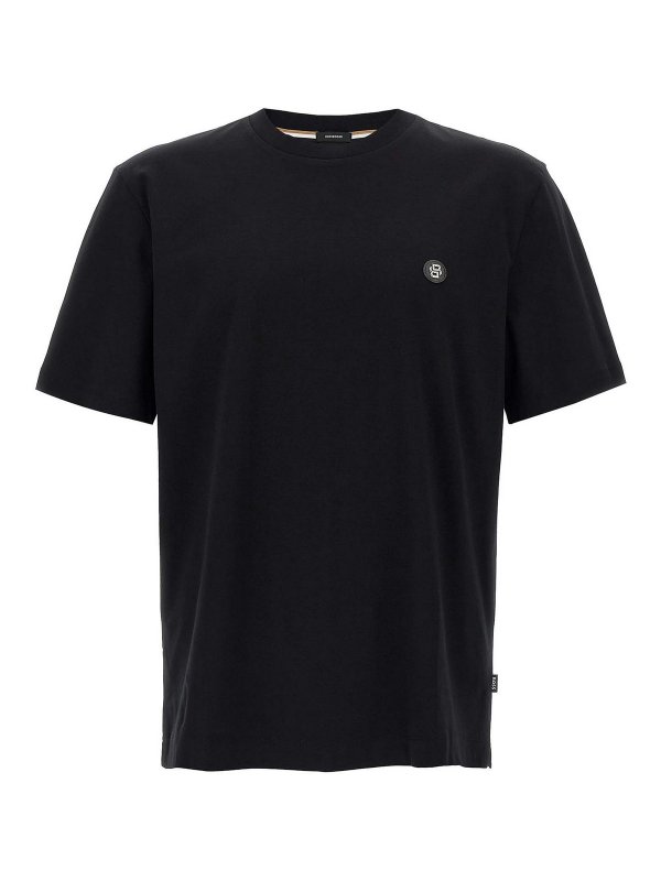 Hugo Boss: T-shirts - T-Shirt - Noir