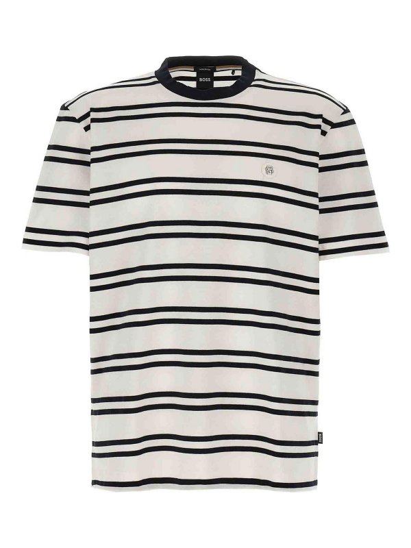 Hugo Boss: T-shirts - T-Shirt - Weiß