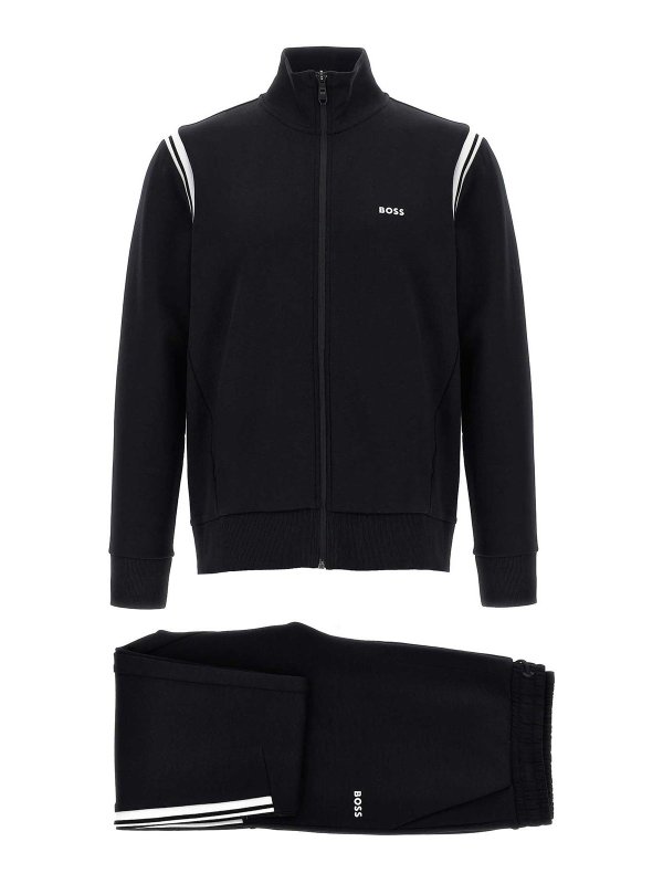 Hugo Boss: pantaloni sport - Tutone tracce di cotone