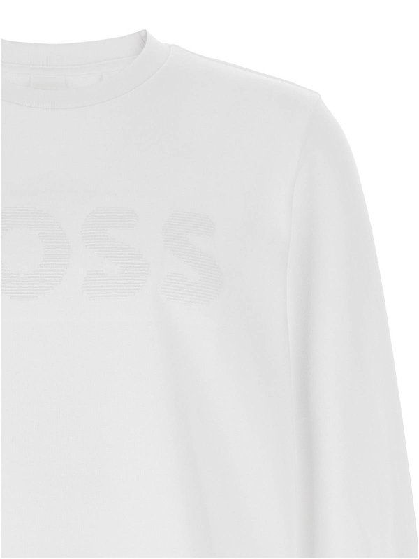 The Best Shops Hugo Boss: Sweatshirts und Pullover - Sweatshirt - Weiß