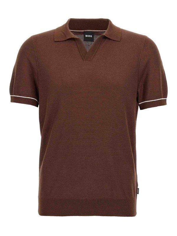 Hugo Boss: ポロシャツ - ポロシャツ - ブラウン