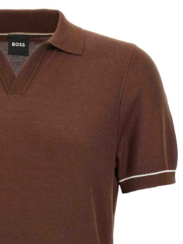 The Best Shops Hugo Boss: ポロシャツ - ポロシャツ - ブラウン