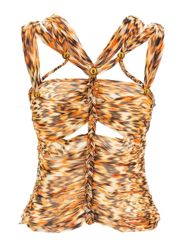 ISABEL MARANT: Tops y camisetas sin mangas online - Top - Naranja
