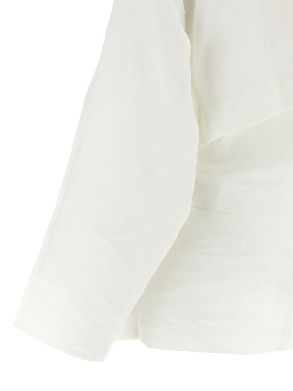 アウターその他 ISSEY MIYAKE 'Hempen' jacket White Pleats Please Issey Miyake Hempen Jacket - White | IM56FC55205