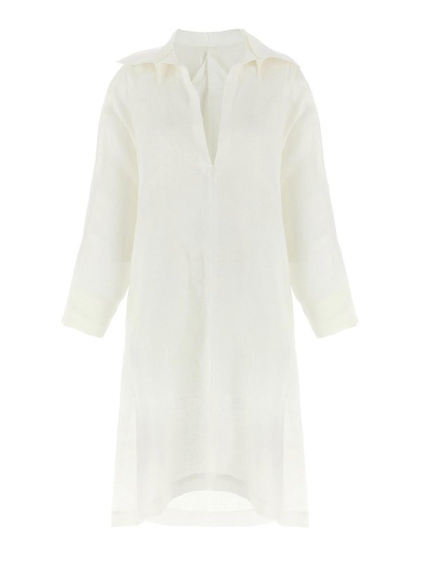 Pleats Please Issey Miyake Hempen Dress - White | IM56FH55405