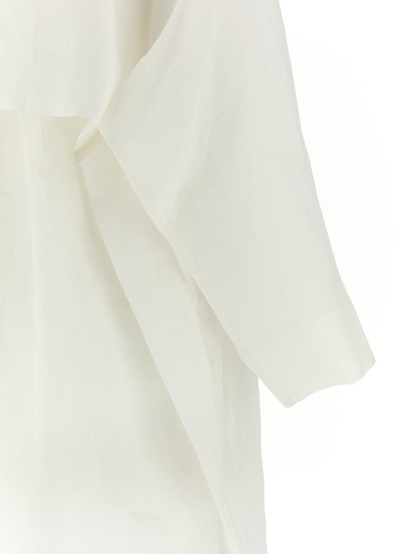 Knielanges Kleid - Weiß shop online: PLEATS PLEASE ISSEY MIYAKE