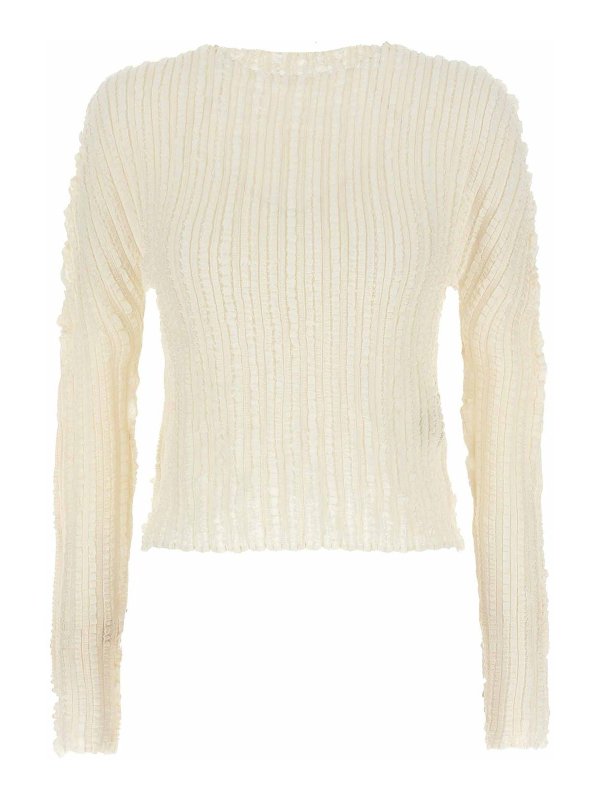 PLEATS PLEASE ISSEY MIYAKE: カーディガン - カーディガン - 白