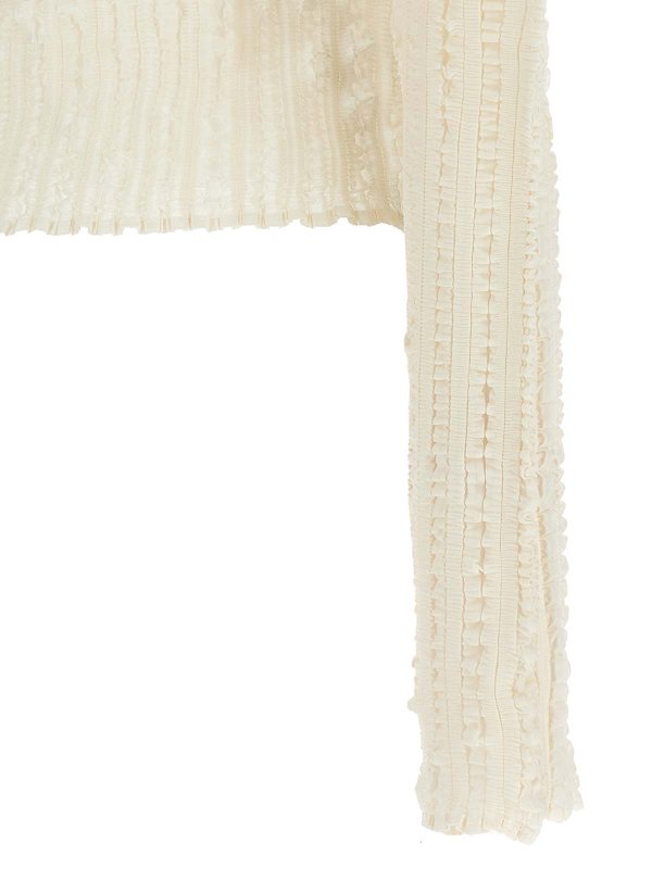 カーディガン - 白 shop online: PLEATS PLEASE ISSEY MIYAKE