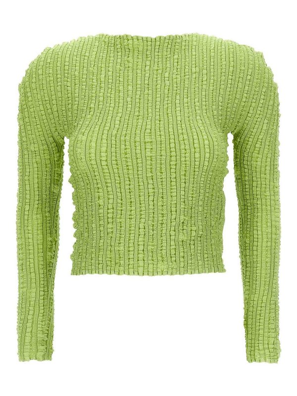 PLEATS PLEASE ISSEY MIYAKE: cardigans - Jellyfish Pleats Sweater