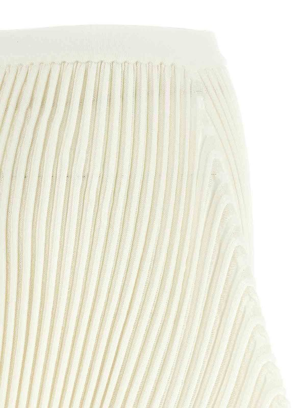 膝丈/ミディスカート - 白 shop online: PLEATS PLEASE ISSEY MIYAKE