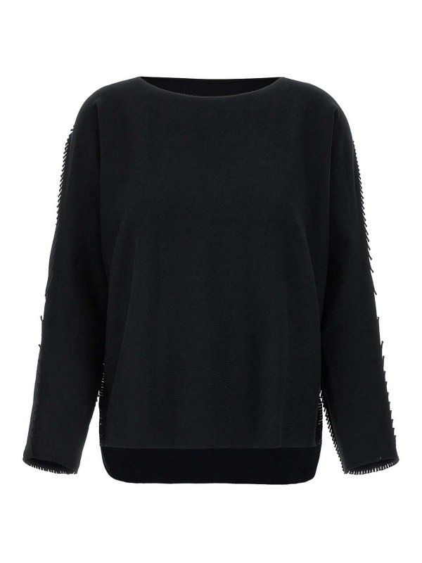 PLEATS PLEASE ISSEY MIYAKE: crew necks - Campagne Sweater