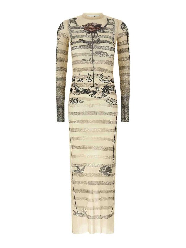 JEAN PAUL GAULTIER: Knielange Kleider - Knielanges Kleid - Bunt