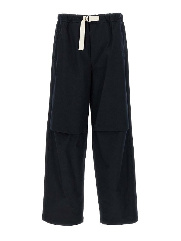 JIL SANDER: トラウザーショーツ - ショートパンツ - ブルー