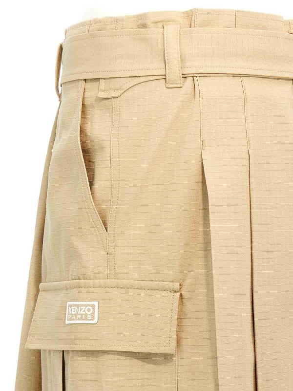 スカート KENZO SS25 'Cargo' skirt (FF52JU3039DL 11) Kenzo Skirt - Beige - Women | FF52JU3039DL11 | thebs.com