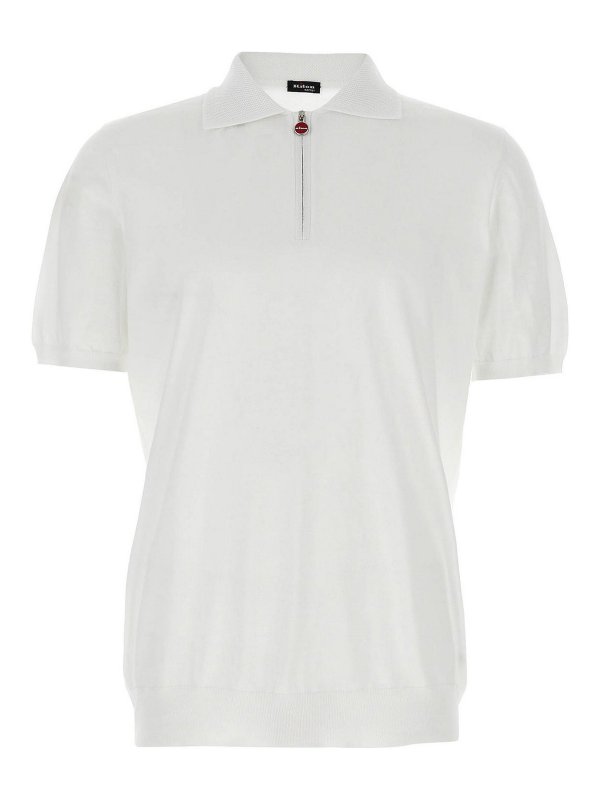 KITON: polo shirts - Honeycomb Polo Shirt