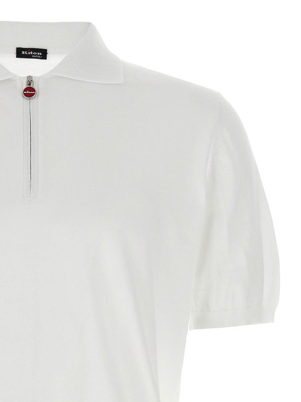 The Best Shops KITON: polo shirts - Honeycomb Polo Shirt