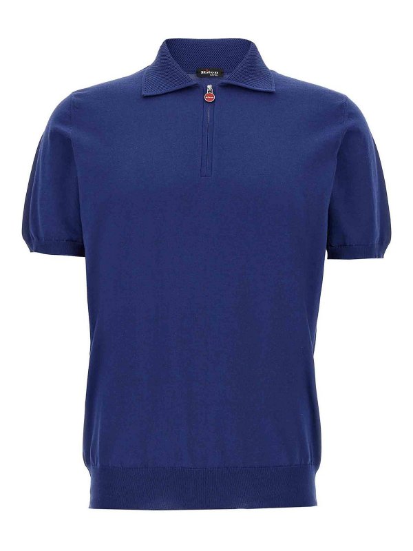 KITON: Poloshirts - Poloshirt - Blau