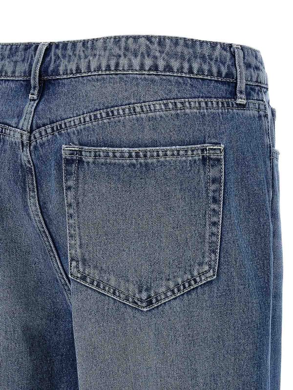 デニム・ジーパン L'AGENCE SS25 'Clayton' jeans (2790YRO WDRW) L'AGENCE - Clayton Coated High-Rise Wide-Leg Jean in Noir Coated