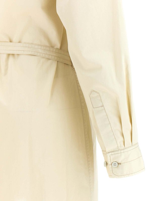 膝丈ドレス - 白 shop online: LEMAIRE