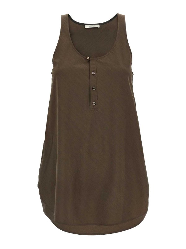LEMAIRE: トップス＆タンクトップ - トップ/タンクトップ - ブラウン