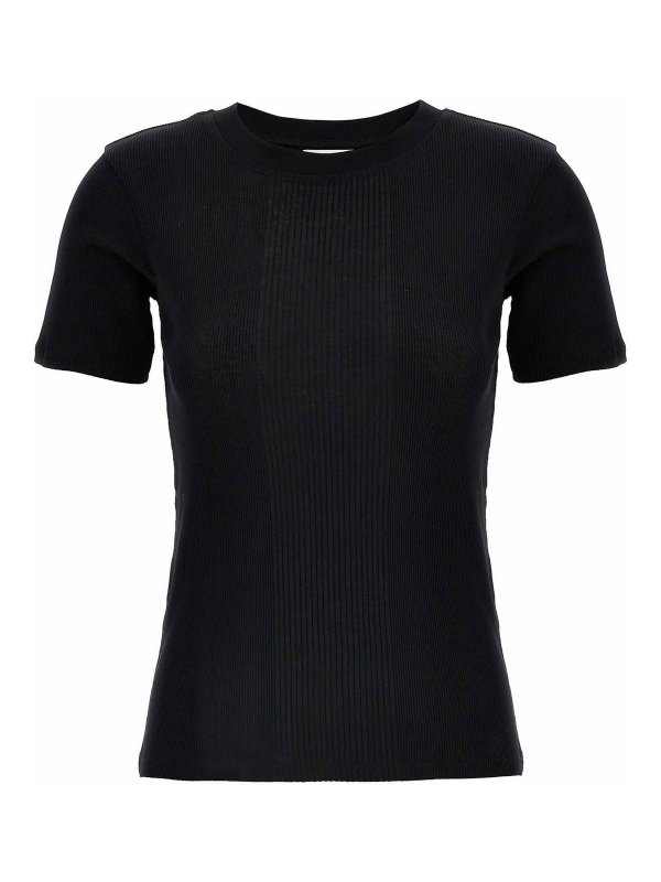 LOULOU STUDIO: T-shirts - T-Shirt - Schwarz