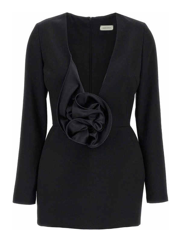 MAGDA BUTRYM: ニーレングスドレス - 膝丈ドレス - 黒