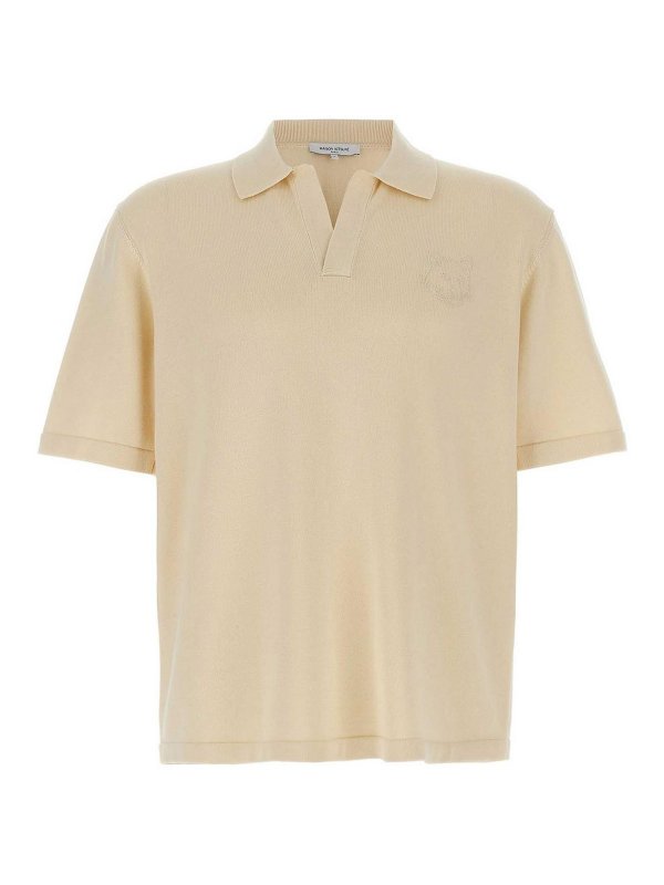 MAISON KITSUNÉ: Poloshirts - Poloshirt - Beige