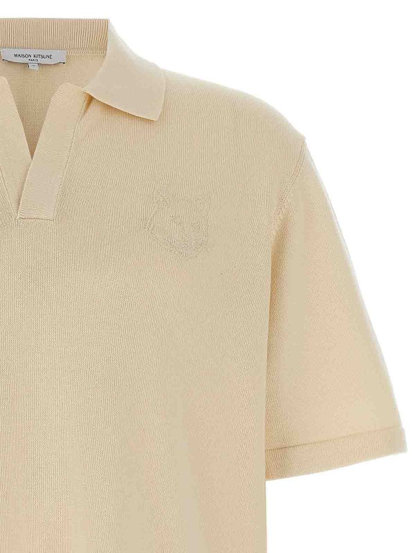 The Best Shops MAISON KITSUNÉ: Poloshirts - Poloshirt - Beige