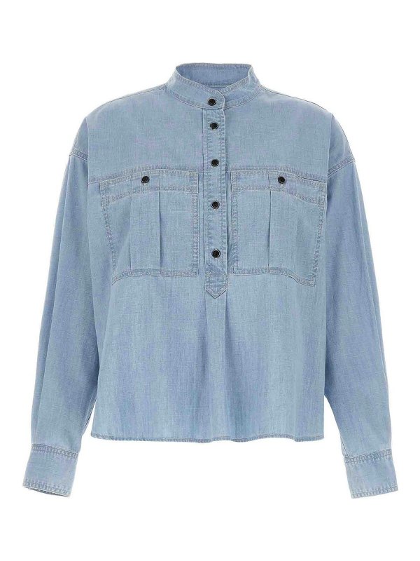 Isabel Marant Etoile: Blouses - Blouse - Bleu Clair