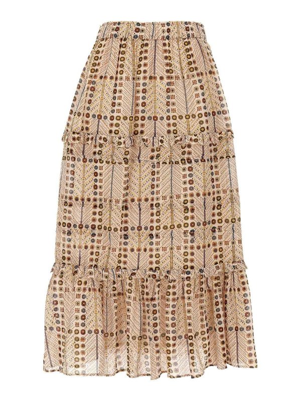 Isabel Marant Etoile: Jupes midi et au genou - Jupe Midi - Beige