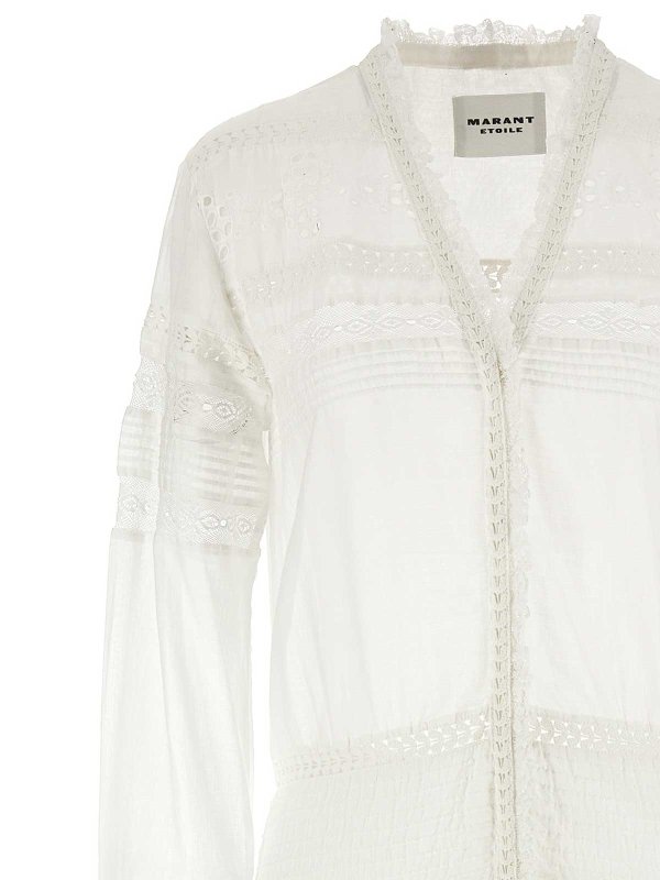 ワンピース ISABEL MARANT ETOILE Woman Dress White RO0307FAC1N09E ECOE Isabel Marant Etoile Divine Dress in White | FWRD