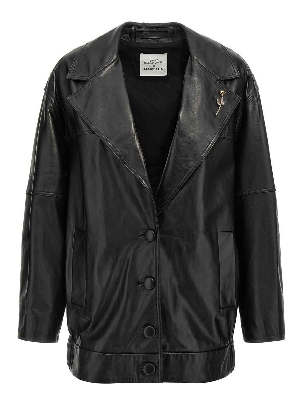 MARELLA: ボンバージャケット - ボンバージャケット - 黒