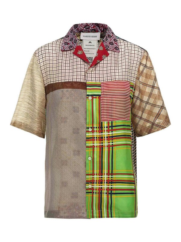 MARINE SERRE: camicie - Sciarpa in seta