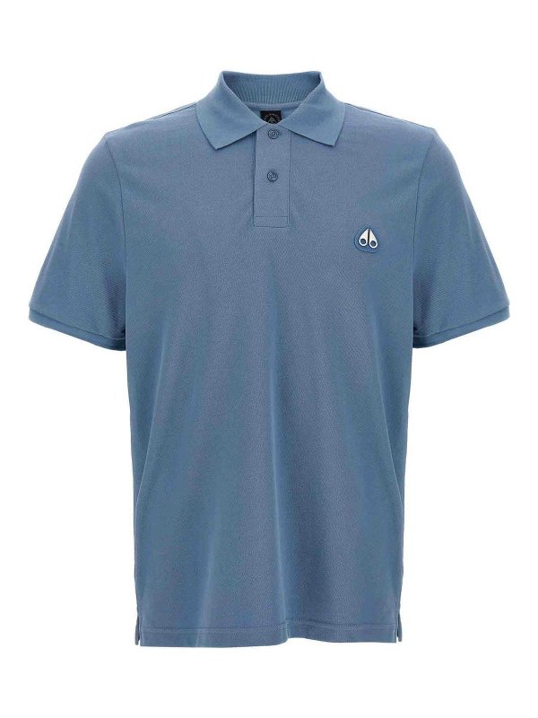 MOOSE KNUCKLES: Polos  - Polo - Bleu Clair