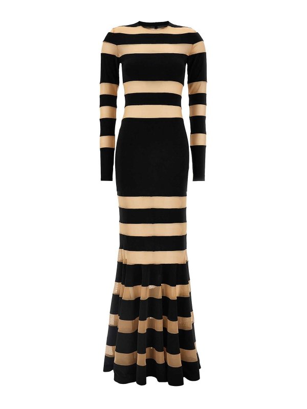 Norma Kamali: evening dresses - Spliced Dress Fishtail Gown Dress