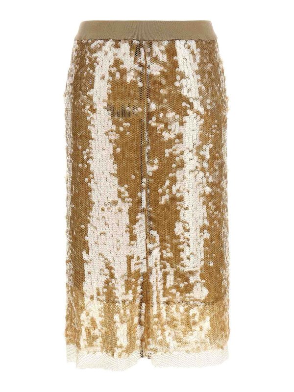 Nude: Jupes midi et au genou online - Jupe Midi - Beige
