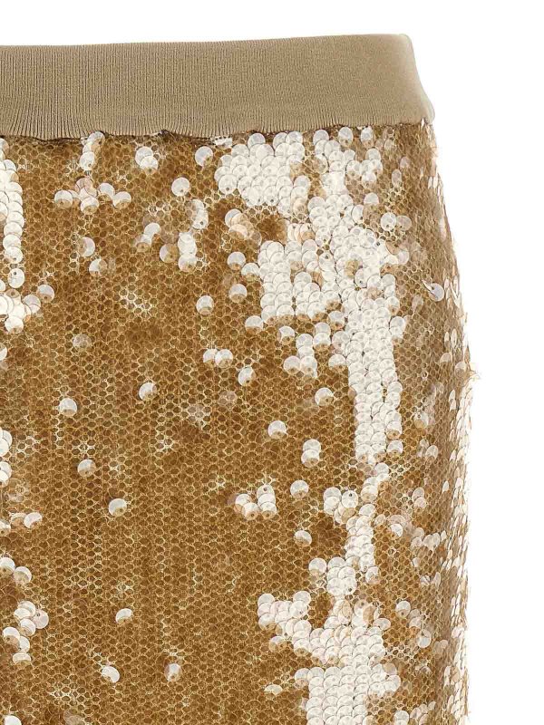 The Best Shops Nude: Jupes midi et au genou - Jupe Midi - Beige