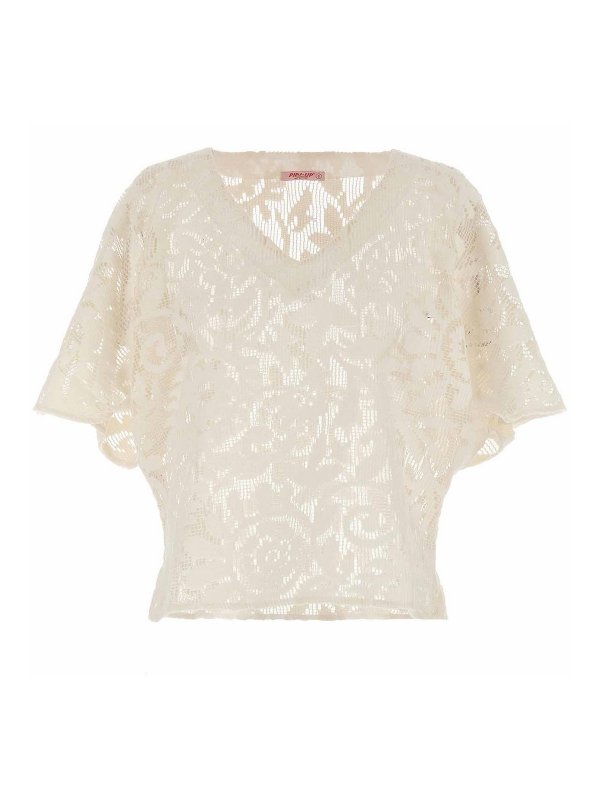 PIN UP STARS: bluse - Blusa Macram