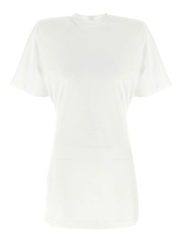 Pinko: Knielange Kleider - Knielanges Kleid - Weiß