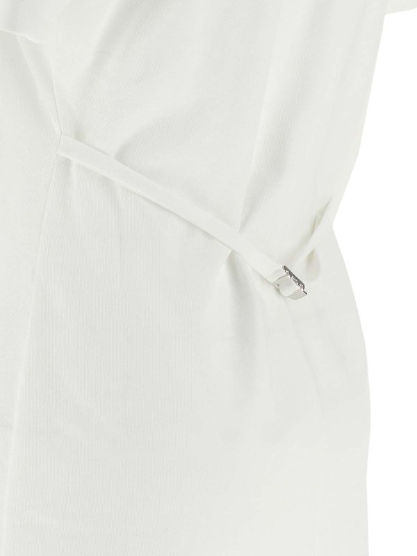 Knielanges Kleid - Weiß shop online: Pinko