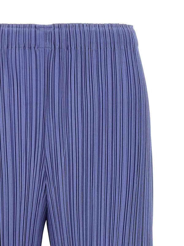 The Best Shops PLEATS PLEASE ISSEY MIYAKE: トラウザーショーツ - ショートパンツ - 紫