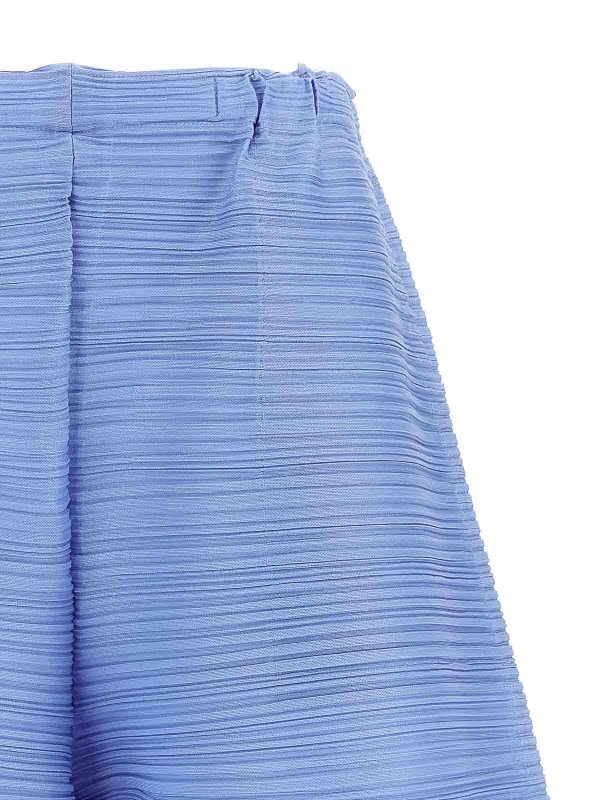 The Best Shops PLEATS PLEASE ISSEY MIYAKE: トラウザーショーツ - ショートパンツ - ライトブルー